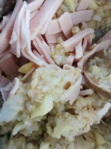 Zucchine tonde ripiene con prosciutto e grano cotto Chirico