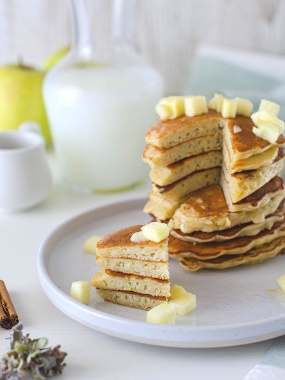 Pancake o Frittelle semplici di mela 